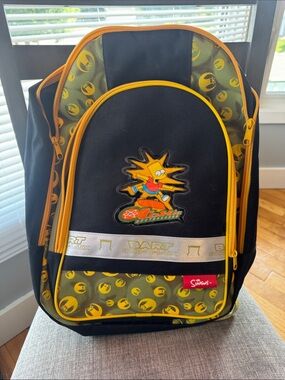 The Simpsons Bart Toxic Skateboards Sk8-o-lux backpack